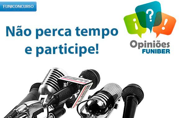 Conte sua experiência, participe do FUNICONCURSO “Opiniões FUNIBER”