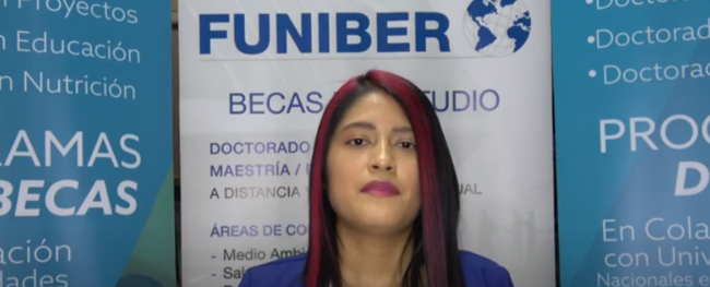 Entrevista com Lissette del Pilar Alarcón Guamán, estudante equatoriana com bolsa FUNIBER