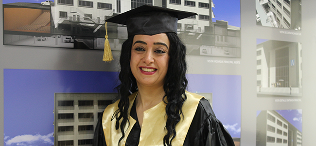 Entrevista com Kholoud Kanjo, estudante da Síria, bolsista da FUNIBER